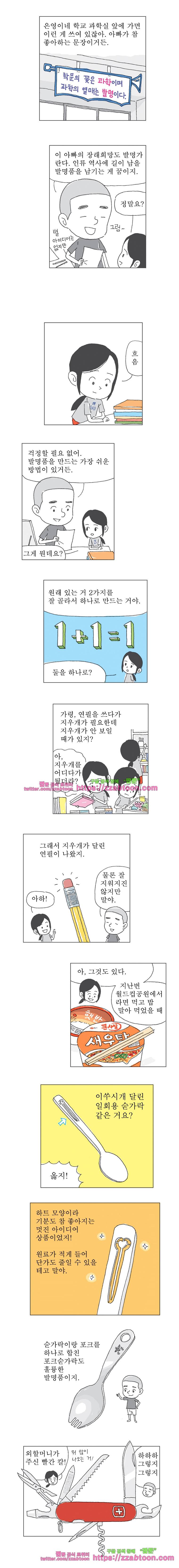 오무라이스 잼잼 171화 상추튀김은 발명의 꽃 2