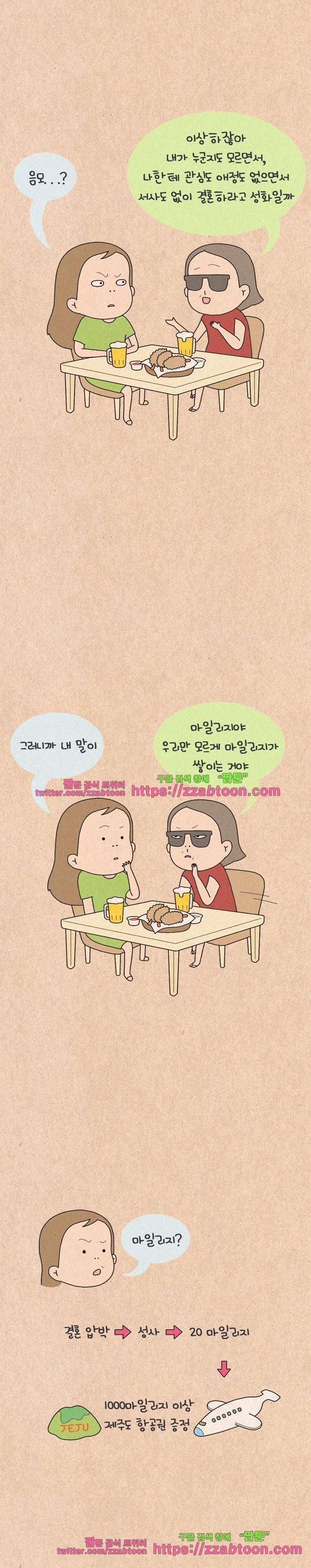 퀴퀴한 일기-122.결혼 마일리지 4