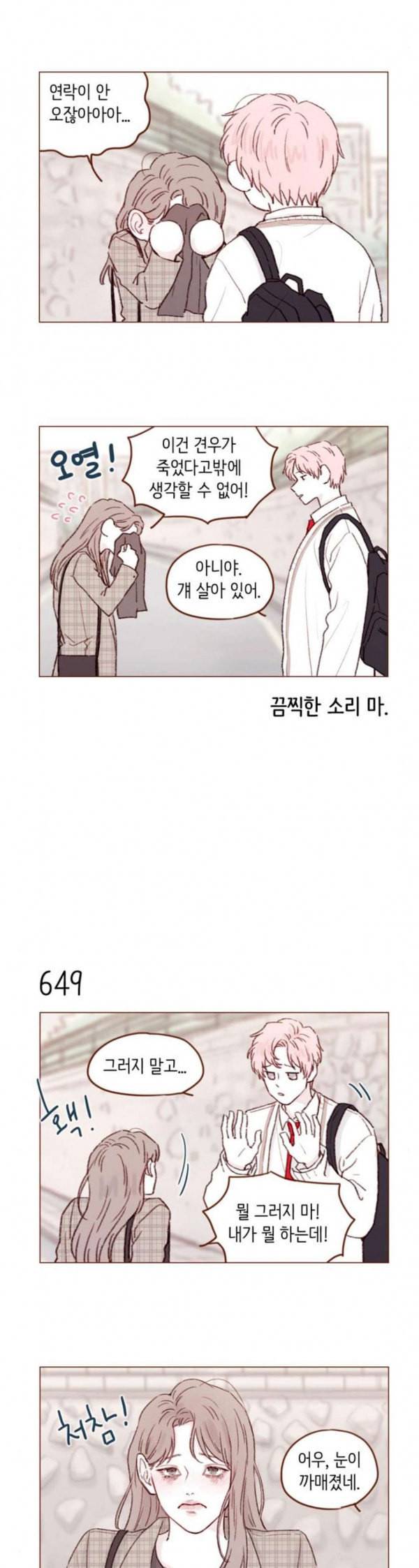 홍시는 날 좋아해 102화 사귄 건 나 혼자였던 것 같으니깐 2