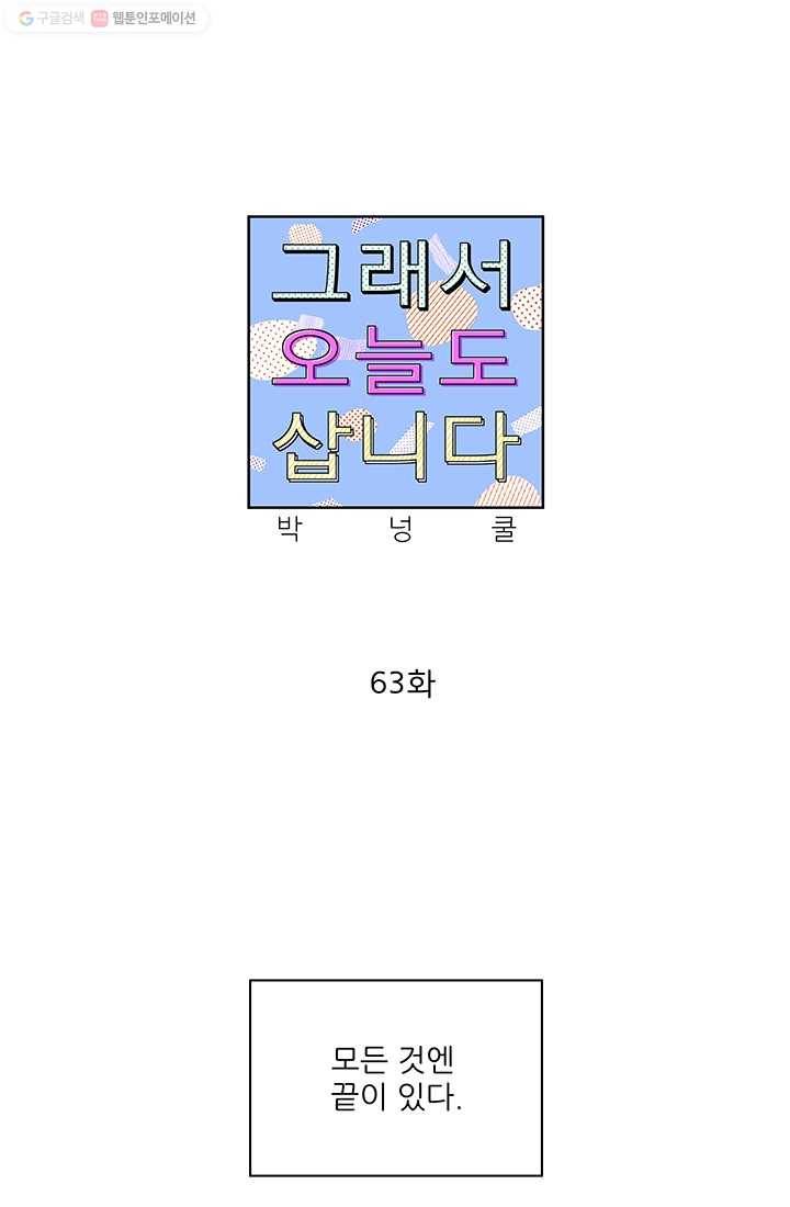 그래서 오늘도 삽니다 63화 1
