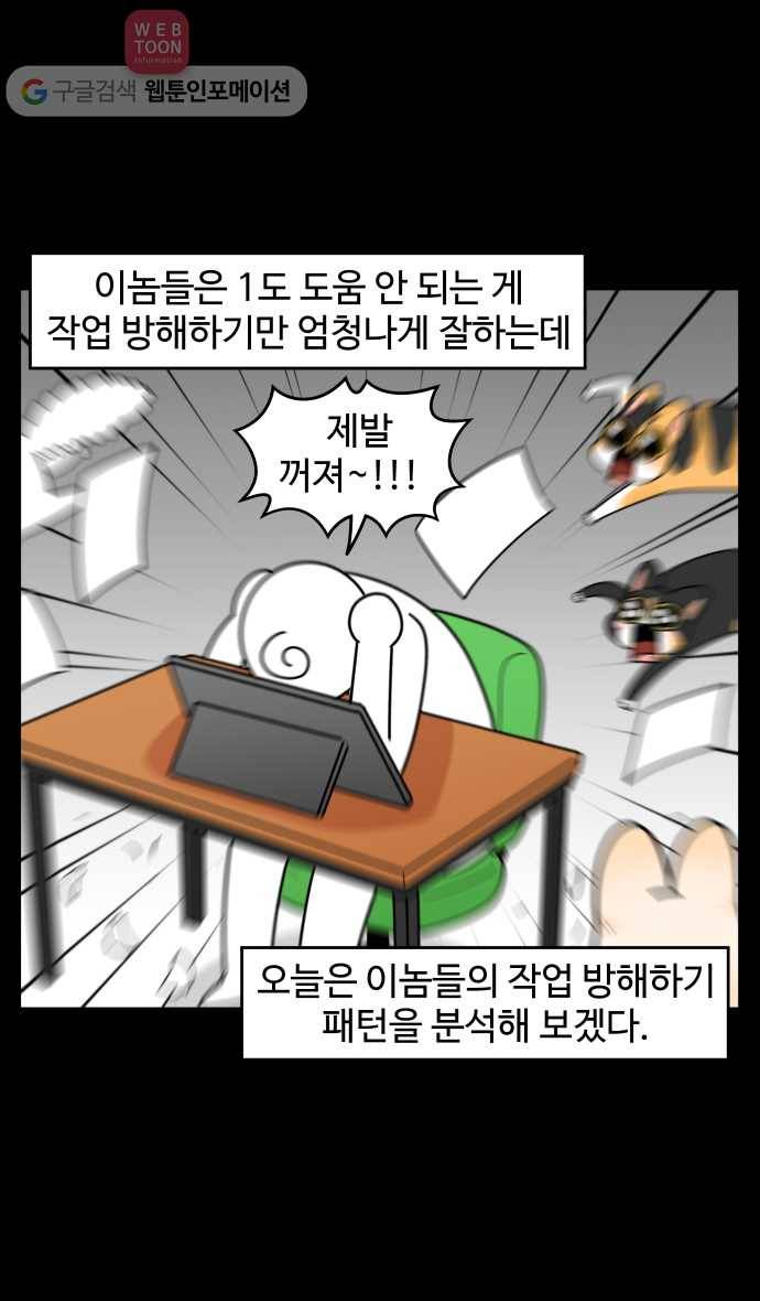 노곤하개 시즌3 13화 멍냥이들의 작업 방해하기 3