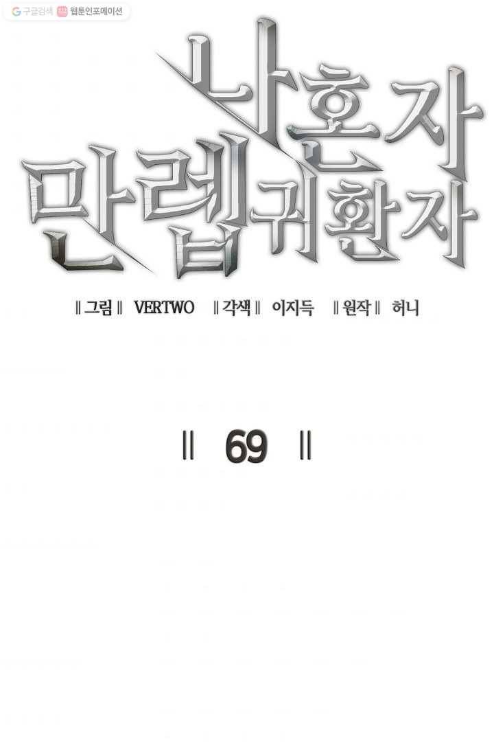 나 혼자 만렙 귀환자 69화 8