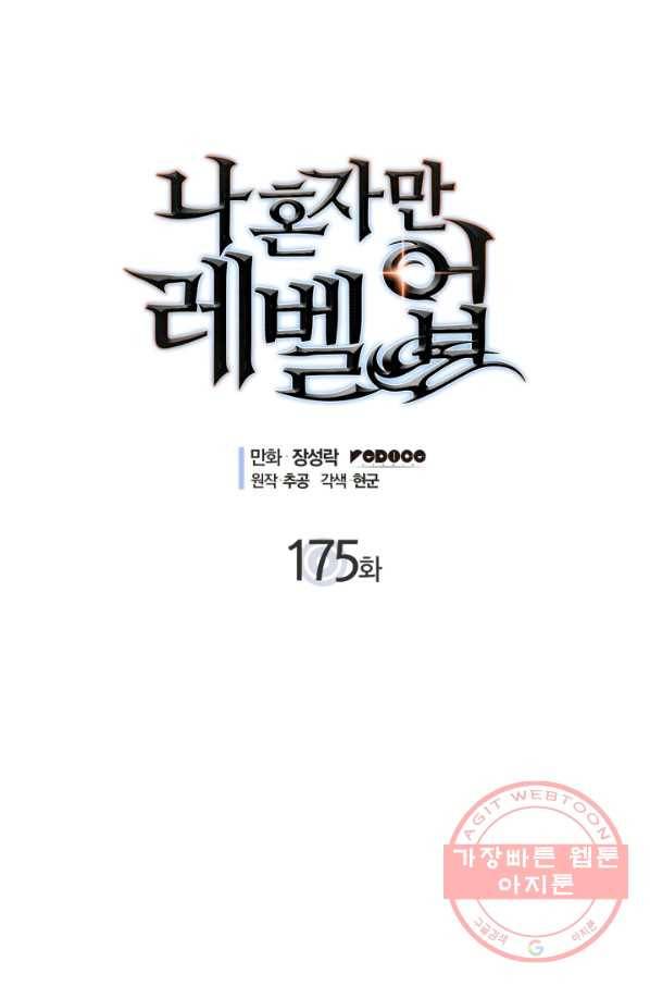 나 혼자만 레벨업 175화 1