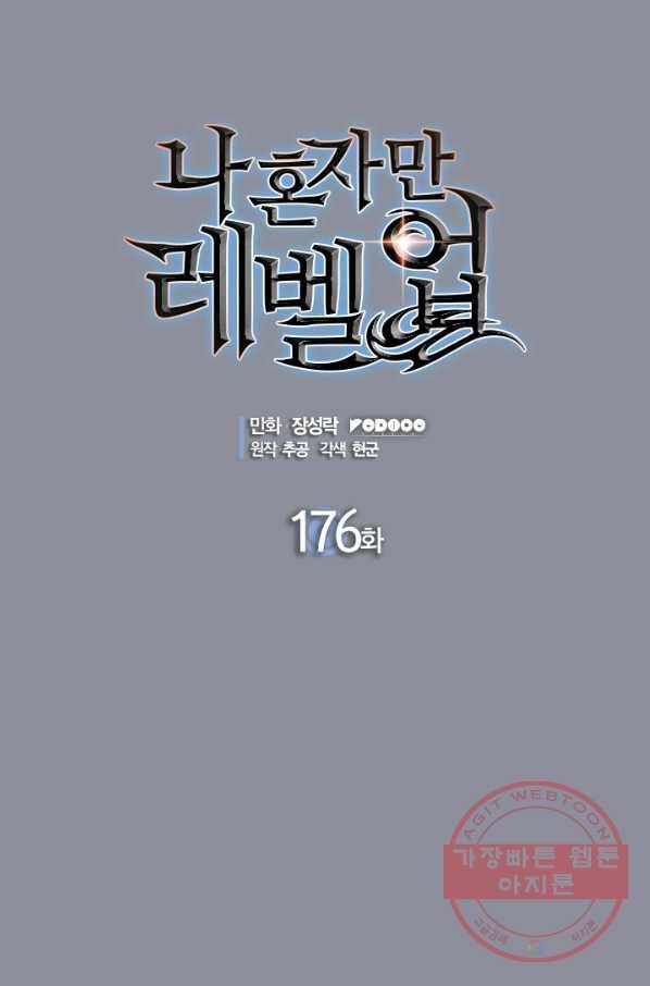 나 혼자만 레벨업 176화 1