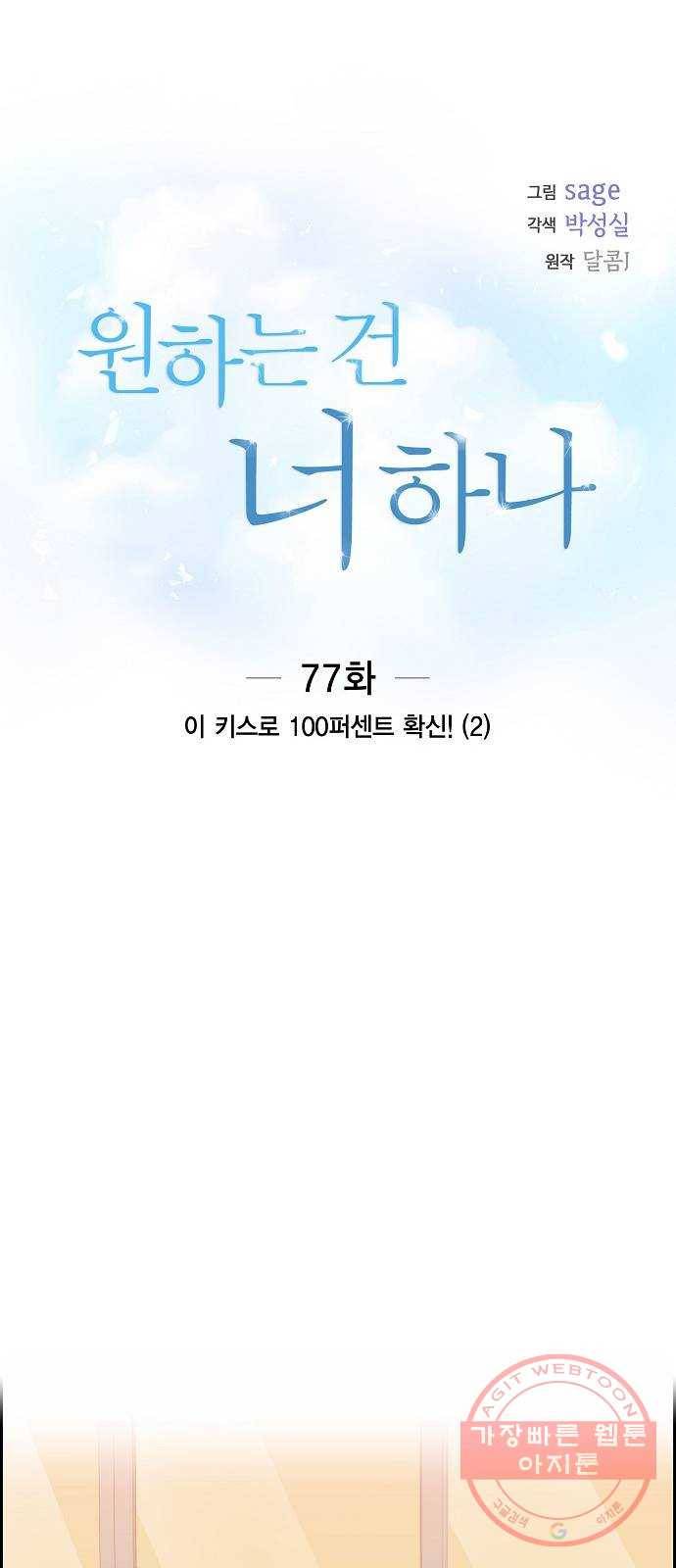원하는 건 너 하나 77화 이 키스로 100 확신! (2) 8