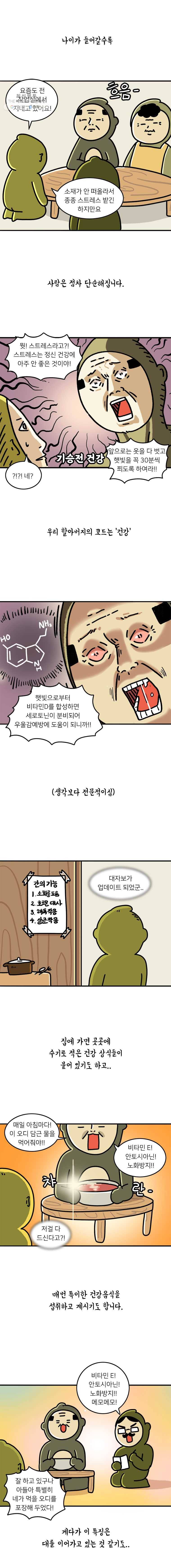 키몽의 호구로운 생활 147화 할아버지 손가락의 비밀 1