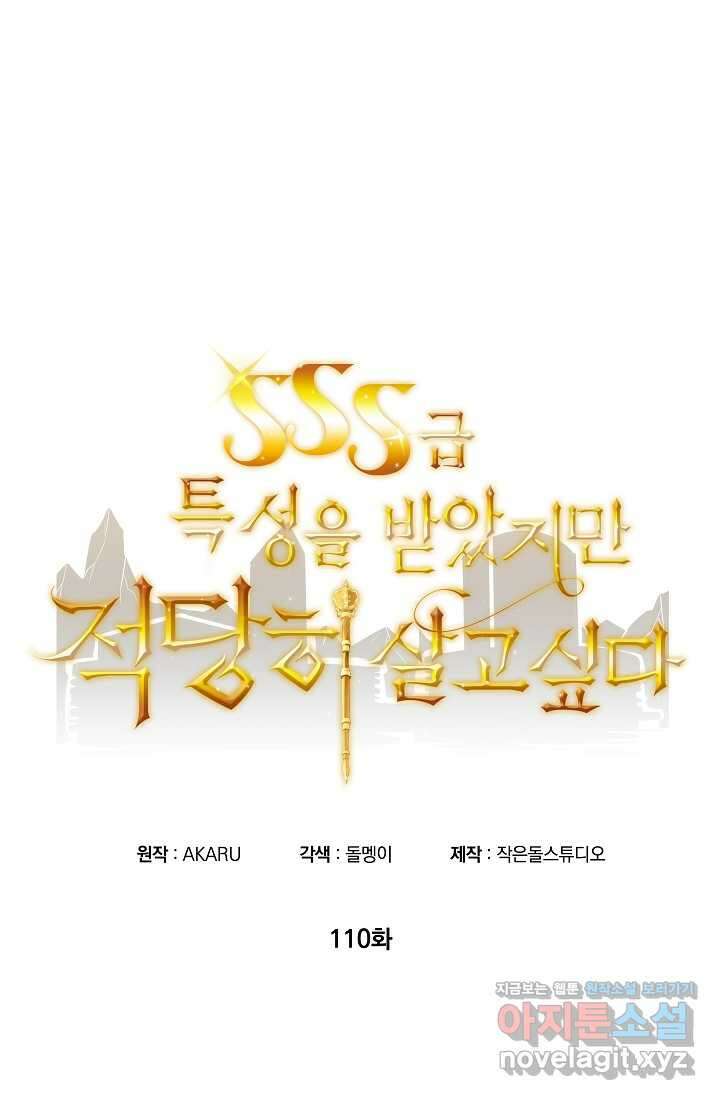 SSS급 특성을 받았지만 적당히 살고 싶다 110화 20