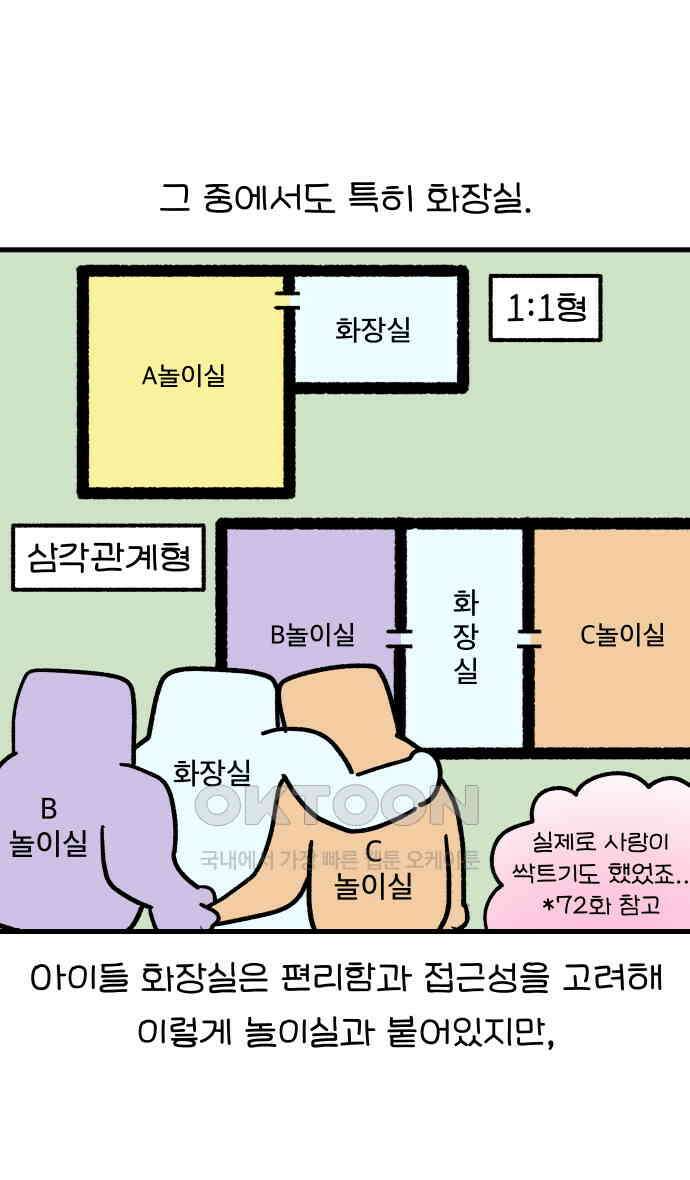 어린이집 다니는 구나 99화． 성인화장실(1) 3