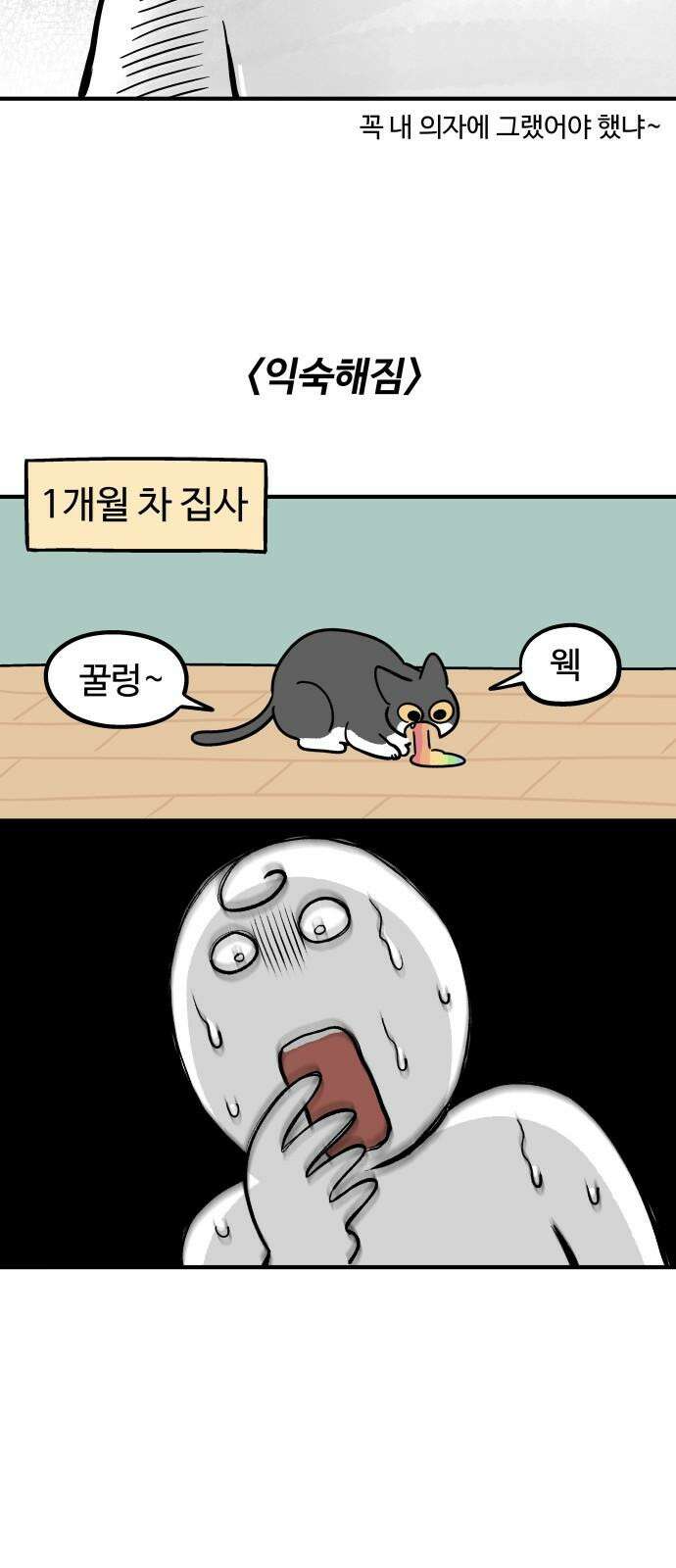 노곤하개 쇼츠 고양이의 꿀렁 소리 7