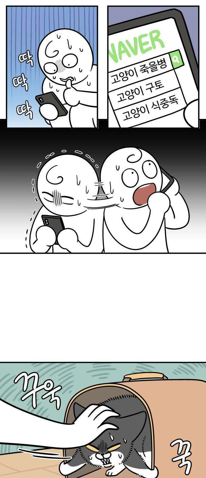 노곤하개 쇼츠 고양이의 꿀렁 소리 8
