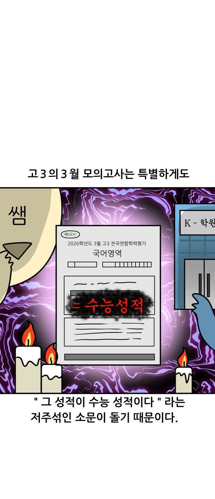 K학원 생존기 108화 - 3월 모의고사 14