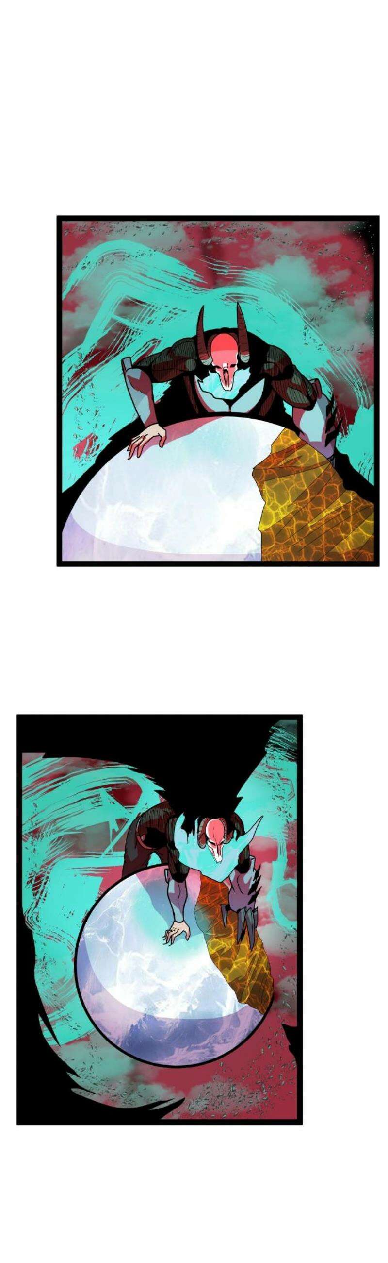 나태한 마왕은 신과 싸우기로 결심한다． 58화． 건물 사이에 피어난 장미 44