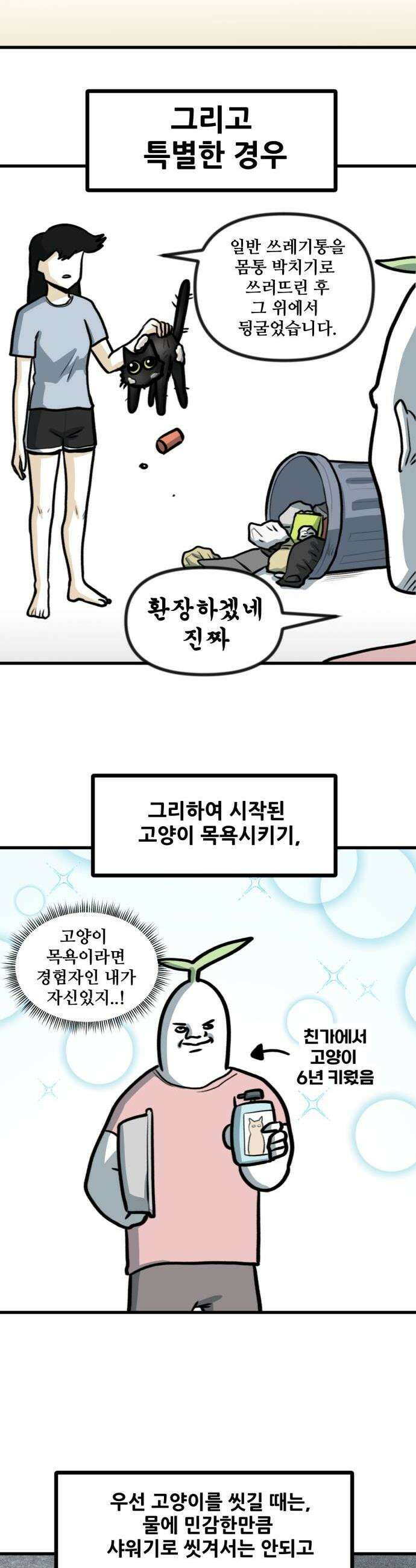 방구석 재민이 43화 고양이 테라피 4