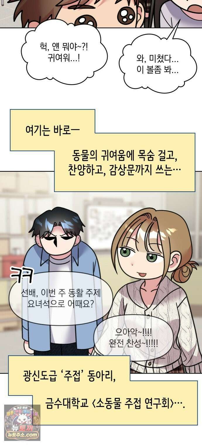 냥냥찍찍! 16화． 소동물 주접 연구회 19