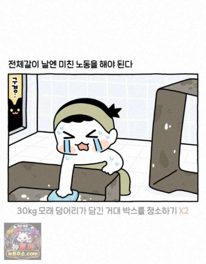 먼지 덩어리 짱덕 75. 전체갈이 11